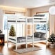 preview thumbnail 1 of 11, Twin over Twin Bunk Bed with Ladder, White