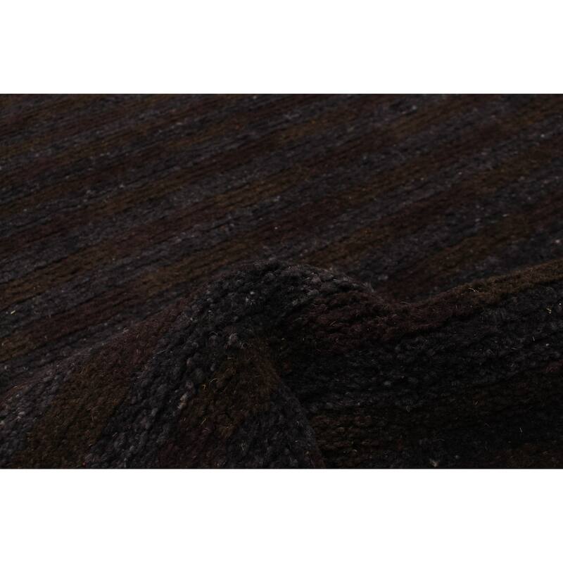 ECARPETGALLERY Hand-knotted Opulence Navy Wool Rug - 3'1 x 11'7