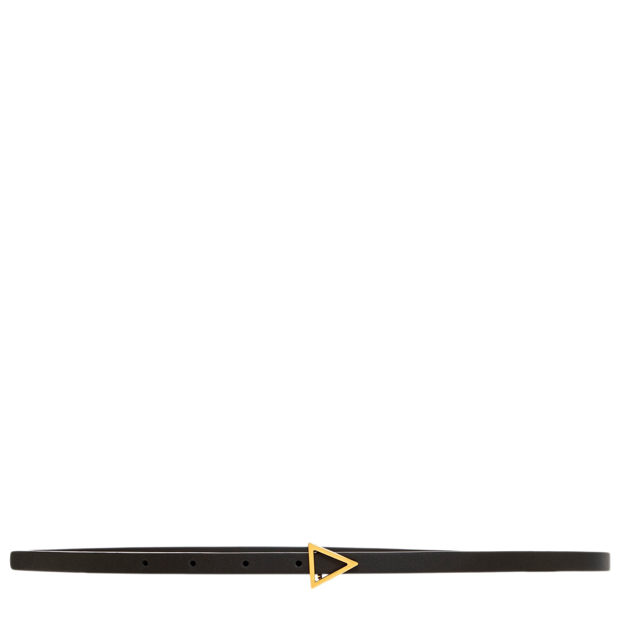 Bottega Veneta Triangle Leather Belt Bottega Veneta Triangle buckle belt in black|657154VCP518803 main image 2