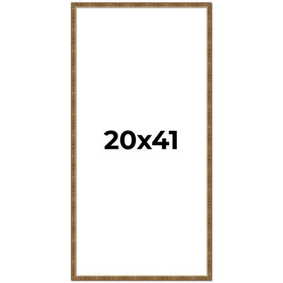 20x41 Frame Gold Solid Wood Picture Frame - Complete Modern Photo