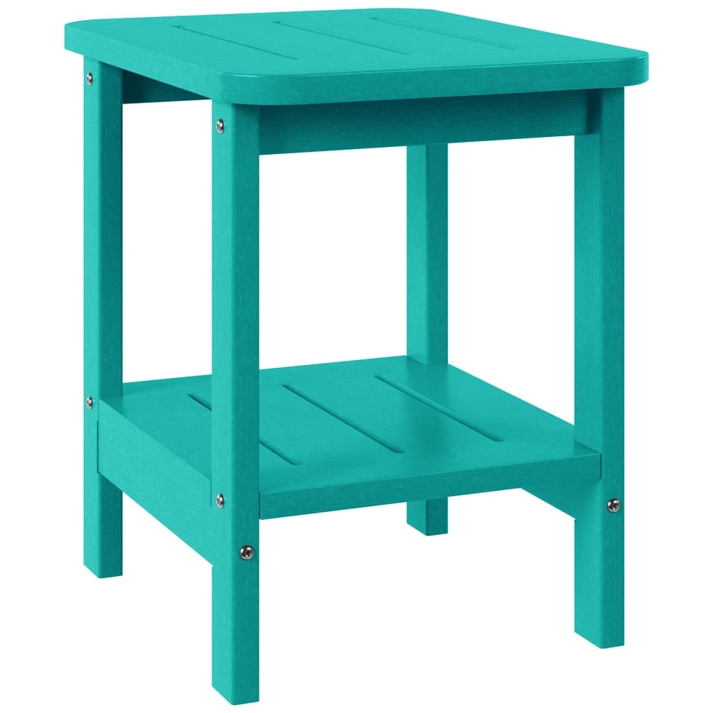 Brighton Outdoor Poly Two Shelf Side Table