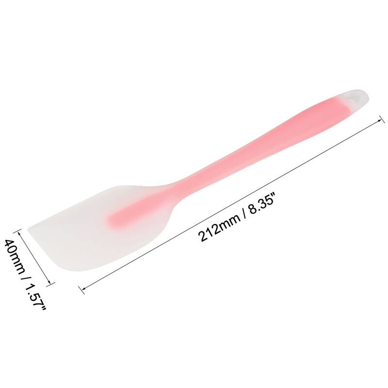 Silicone Spatula Heat Resistant Non Stick Kitchen Spatulas 212mm Length Pink - Pink