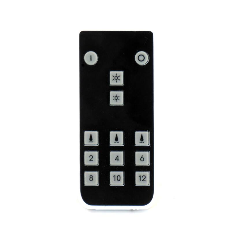 HGTV Home Collection Set of 2 Heritage Flameless LED Window Candles with Remote, Black, 12 in - 12 in