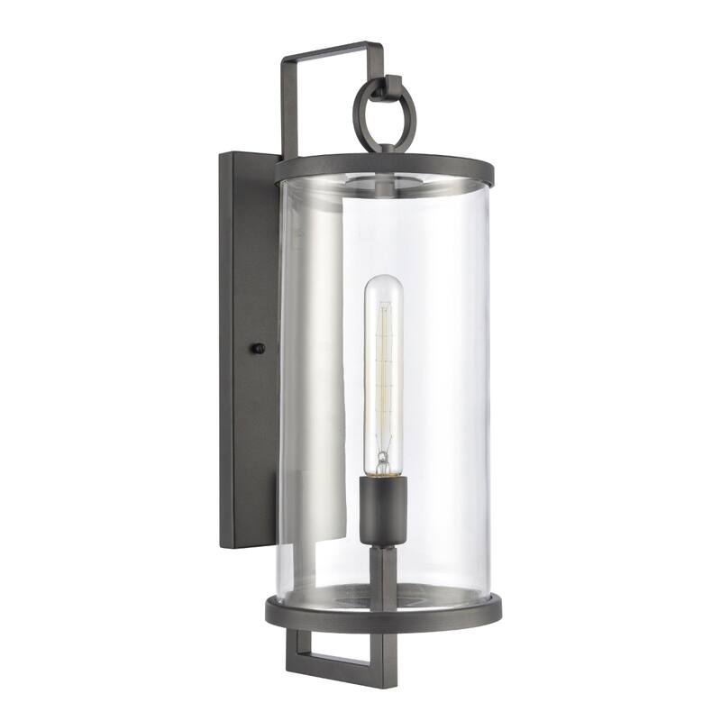 Hopkins 15.75'' High 1-Light Outdoor Sconce - Charcoal Black