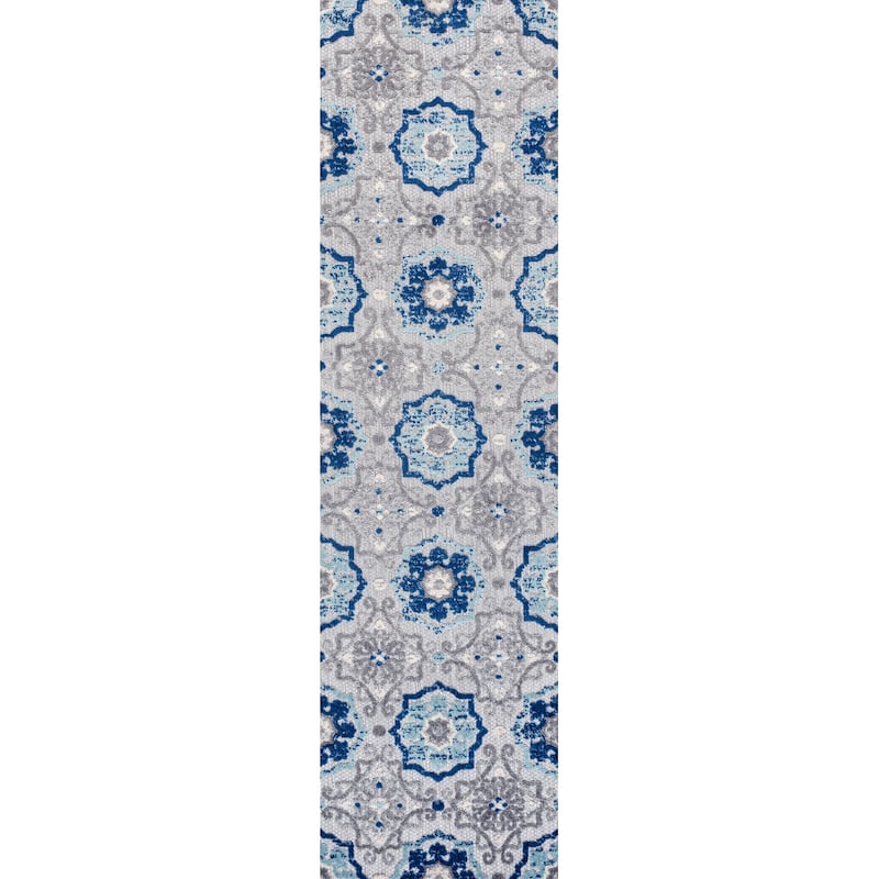 JONATHAN Y Julien Medallion Indoor/Outdoor Area Rug - 2 X 8