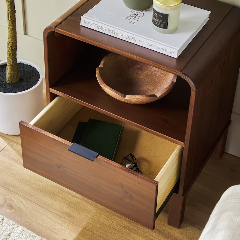 Middlebrook Designs Minimalist Curved-Top Nightstand
