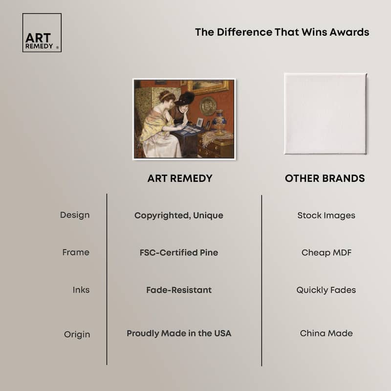 Reading the Cards Canvas by Art Remedy