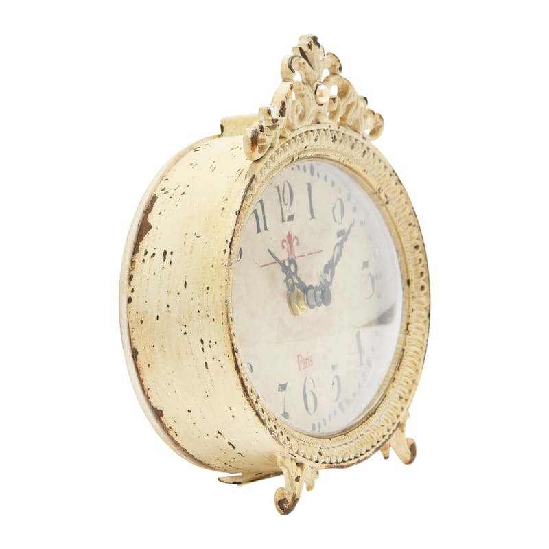 Decorative Pewter Mantel Clock