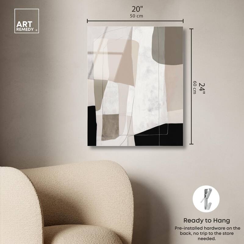 Neutral Forms II Acrylic by Art Remedy, Ready to Hang