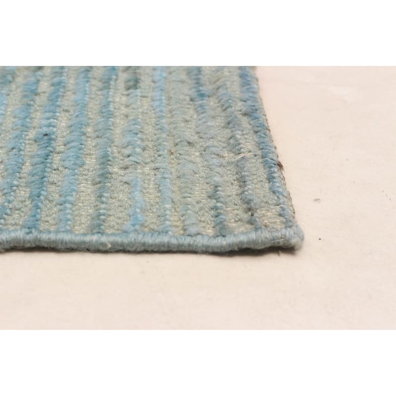 ECARPETGALLERY Hand-knotted Finest Peshawar Ziegler Blue Wool Rug - 9'5 x 13'10