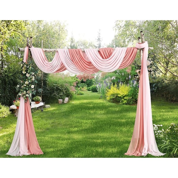 WARM HOME DESIGNS 2 Chiffon Wedding Arch Draping Fabric Scarves Bed Bath & Beyond 36198236