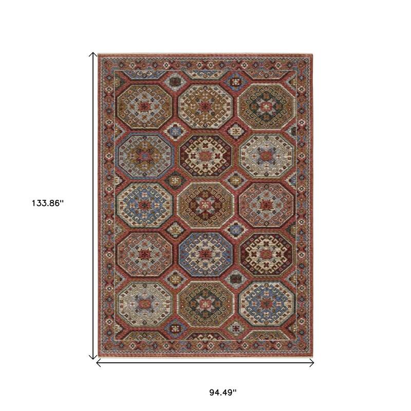 HomeRootsMedallion Bohemian Runner Area Rug