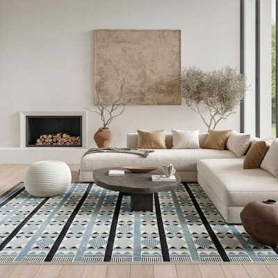 Nourison Nordic Indoor only Geometric Area Rug