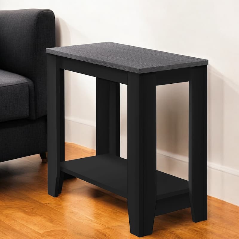 22 Inch End Table with Shelf for Living Room Bedroom or Entryway - 23.75” x 11.75” x 22”