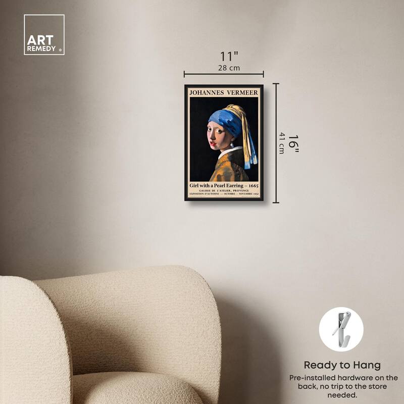 Girl with a Pearl Earring Canvas by Art Remedy