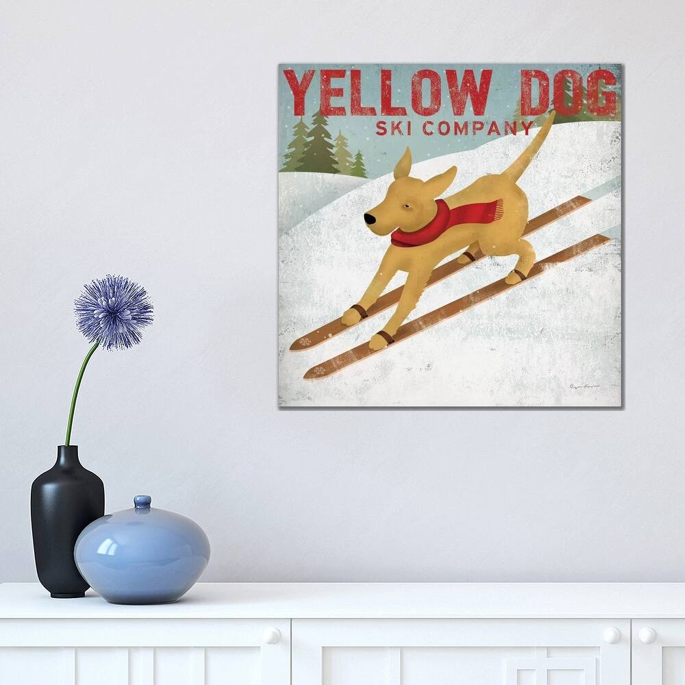 iCanvas "Yellow Dog Ski Co." by Ryan Fowler Canvas Print