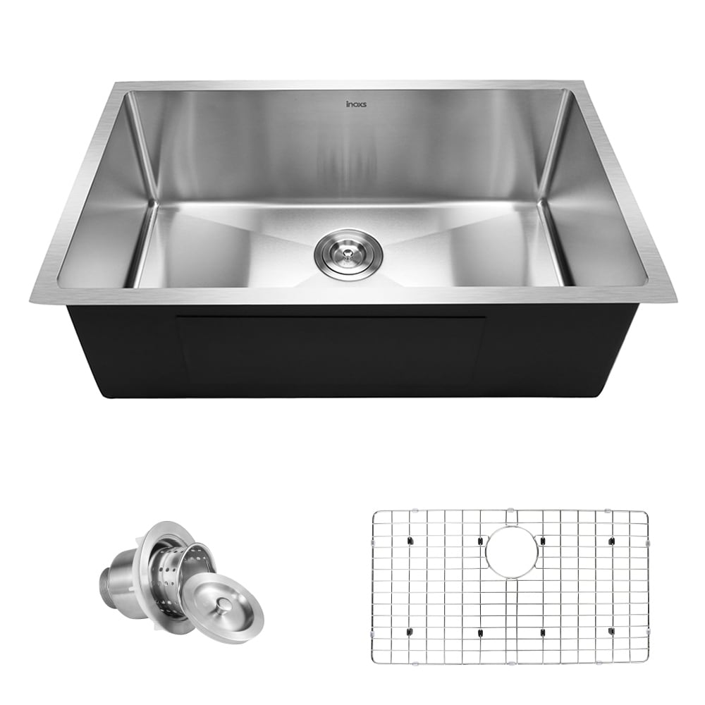 Shop Inoxs 30 X 18 X 10 Undermount Single Bowl 16 Gauge Stainless Steel Kitchen Sink I Us3018 On Sale Overstock 22670642