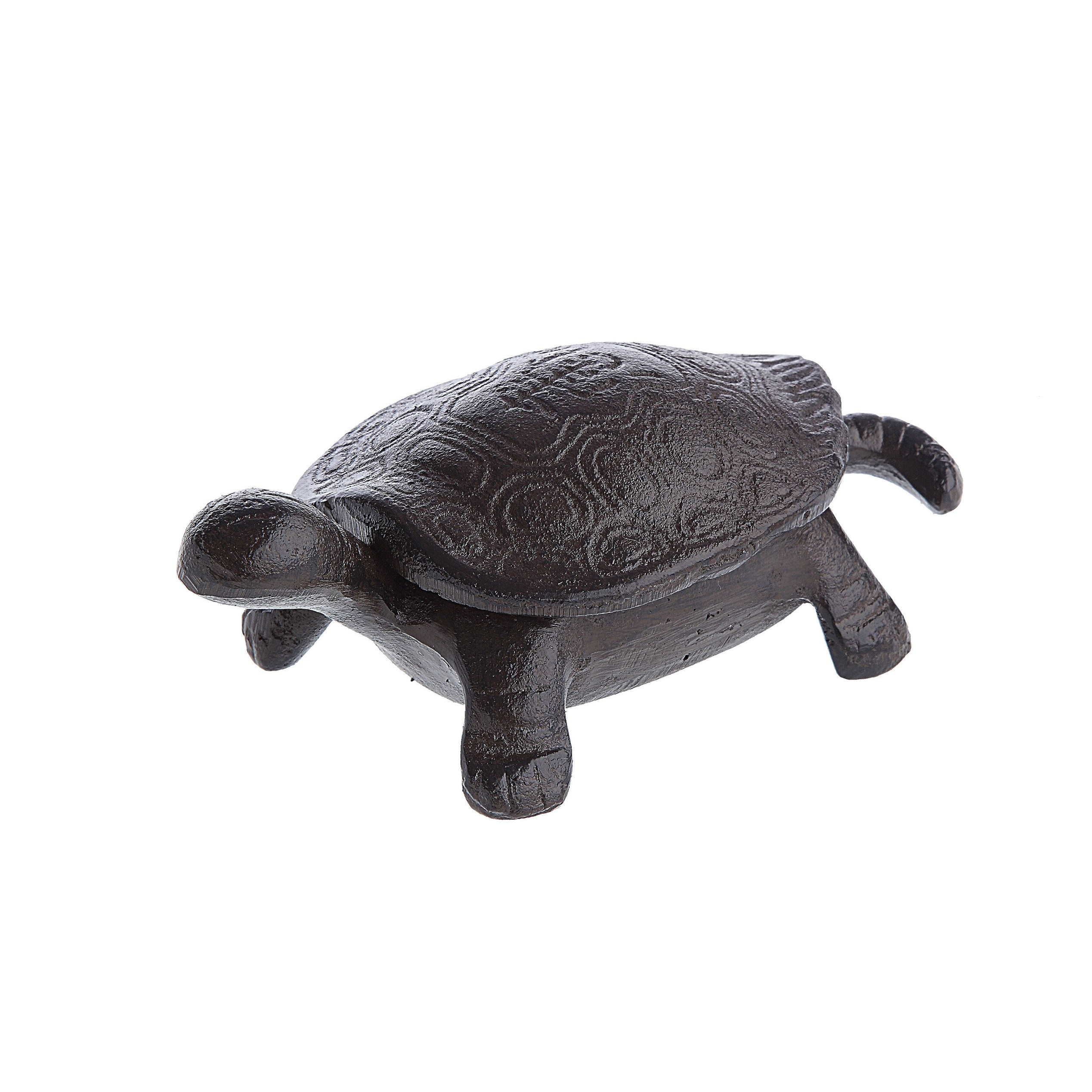 Secret Garden Decorative Cast Iron Tortoise Key Box - 6.3"L x 3.3"W x 2.0"H