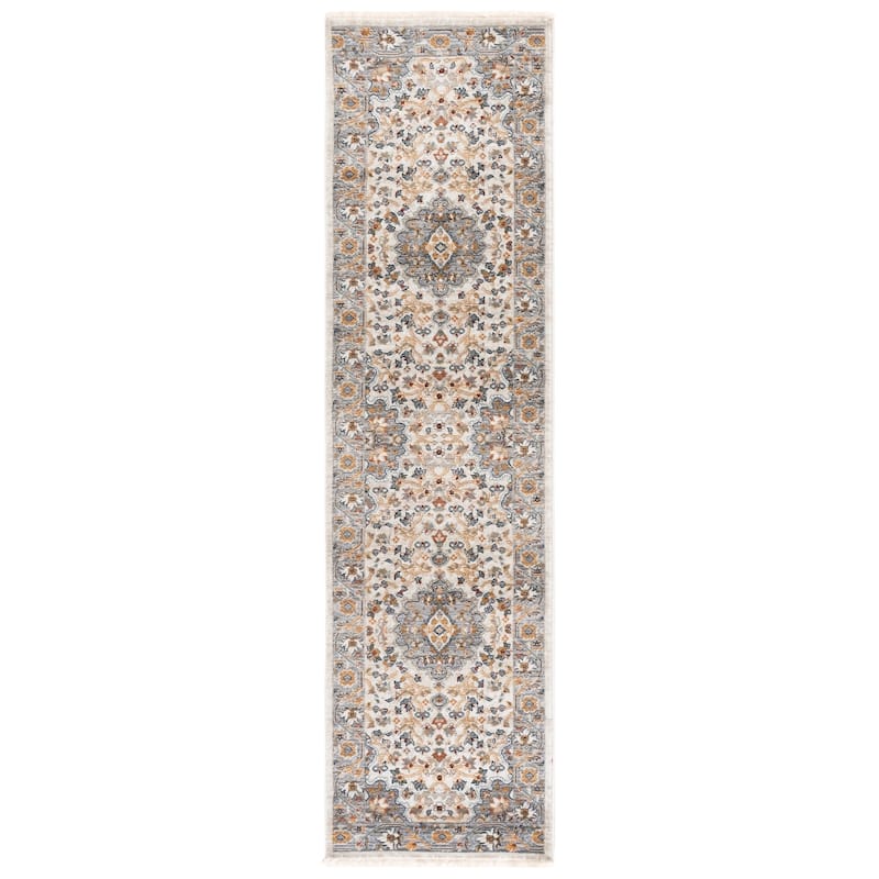 SAFAVIEH Lauren Ralph Lauren Kitza Transitional Rug - 2' x 8' Runner - Ivory/Grey