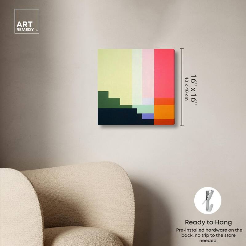 Rectilinear Rhapsody III Canvas by Art Remedy, Gallery Wrapped