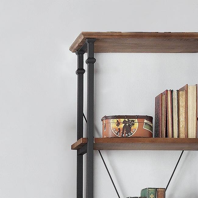 Myra Industrial Rustic 3-piece Desk Bookcase Set by iNSPIRE Q Classic