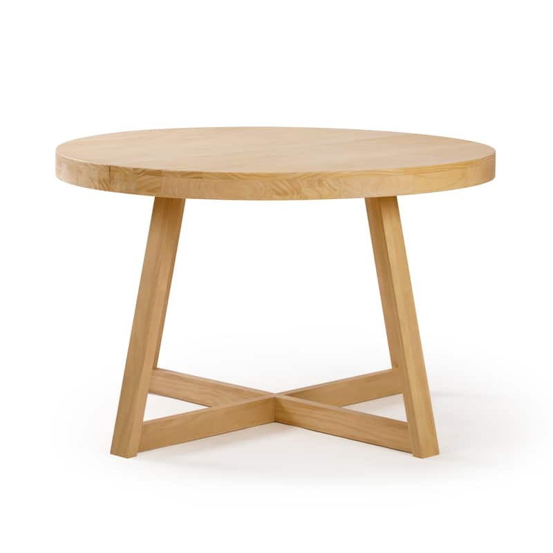 Plank and Beam Classic Solid Wood Round Dining Table - 47"