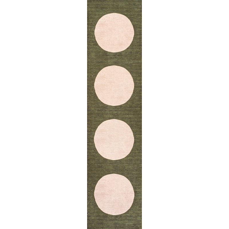 JONATHAN Y Demie Bohemian Textured Weave Floral Machine Washable Area Rug