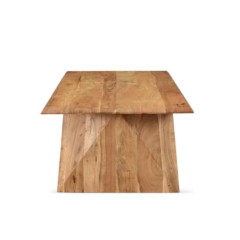 Solid Acacia Wood Coffee Table - 53"