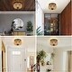 preview thumbnail 5 of 7, 3-Lights Rattan Flush Pendant Light
