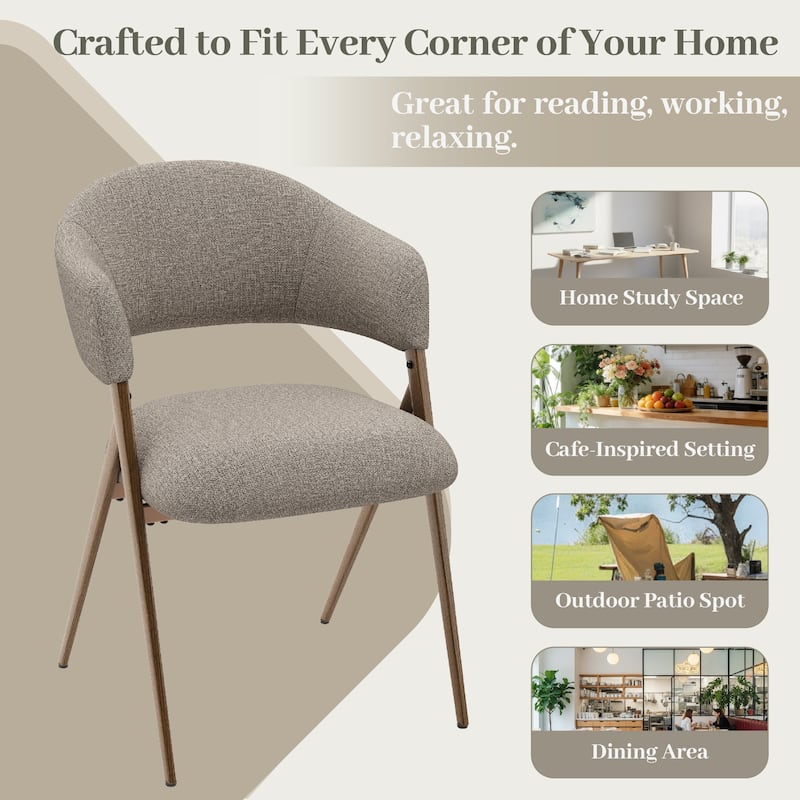 Modern Reclining Dining Chairs, 135° Back & 18.9" Wide Seat with Thick Cushion