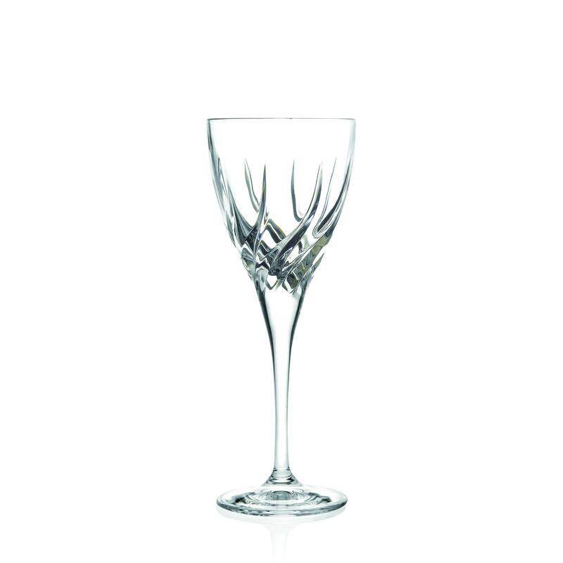 Majestic Gifts Inc. Glass Wine Goblets -8.3 Oz.-Set/6 - 8.2" x 3.2"
