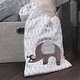 preview thumbnail 5 of 4, Bedtime Originals Elephant Love Gray/White Fleece Appliqued Baby Blanket