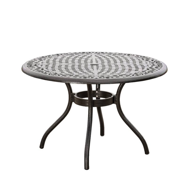 5-Piece Bronze Cast Aluminum Outdoor Dining Set