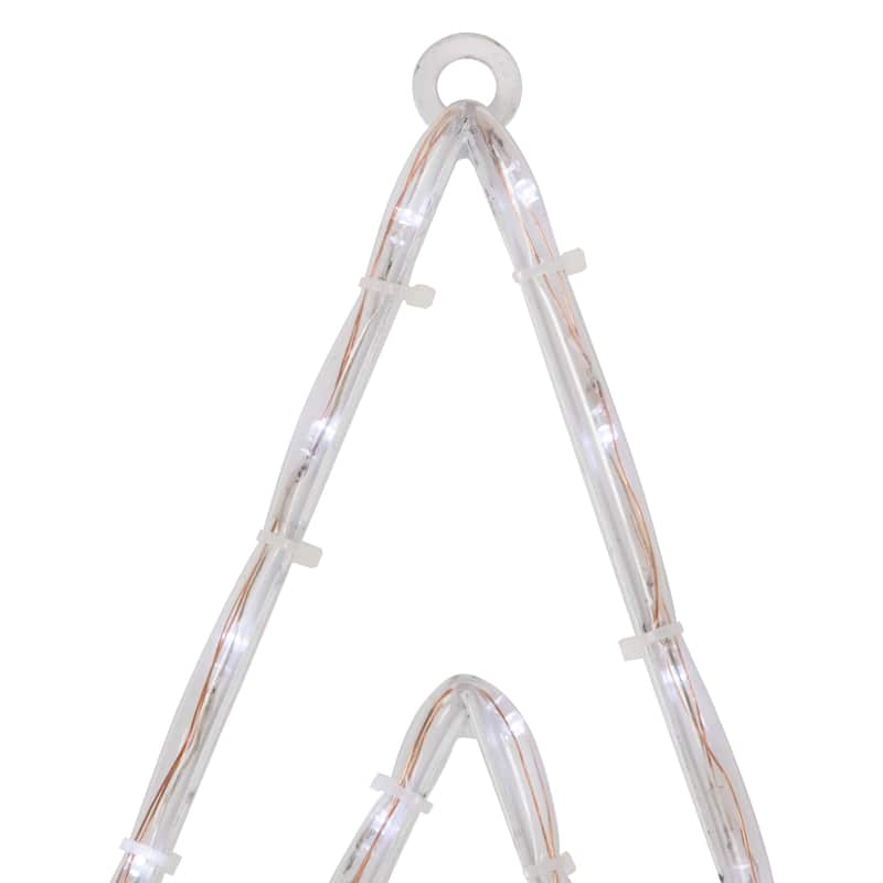 24" Lighted Layered Stars Controller Window Silhouette Christmas Decor