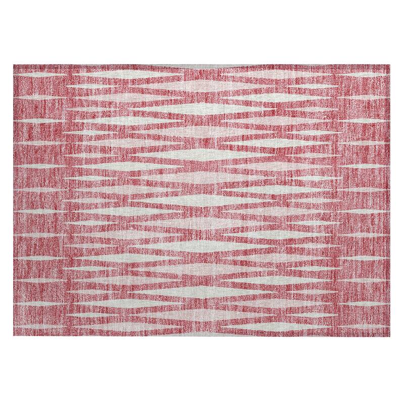 Machine Washable Indoor/ Outdoor Chantille Mosaic Contemporary Rug