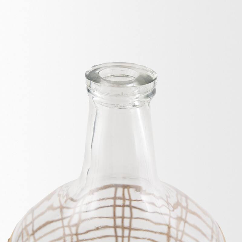 Troian Medium Glass Bottle - 7.5L x 7.5W x 14.5H