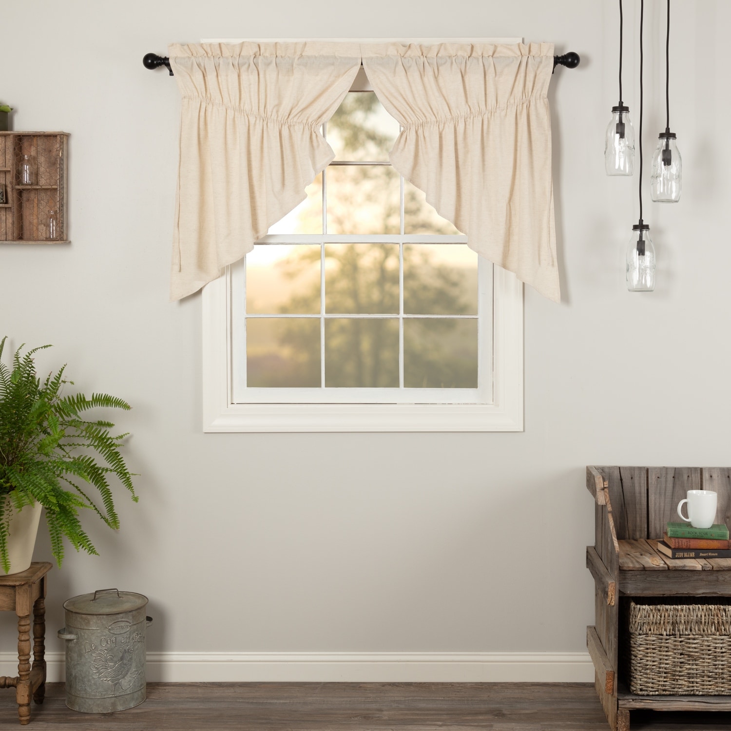 Simple Life Flax Prairie Swag Set - Prairie Swag 36x36x18 - Prairie Swag 36x36x18