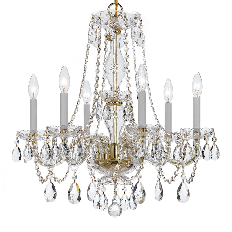 Crystorama Lighting Group 5086-CL-I Traditional Crystal 6 Light 23"