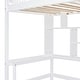 preview thumbnail 13 of 17, Twin Size Loft Bed with Bookshelf and Desk