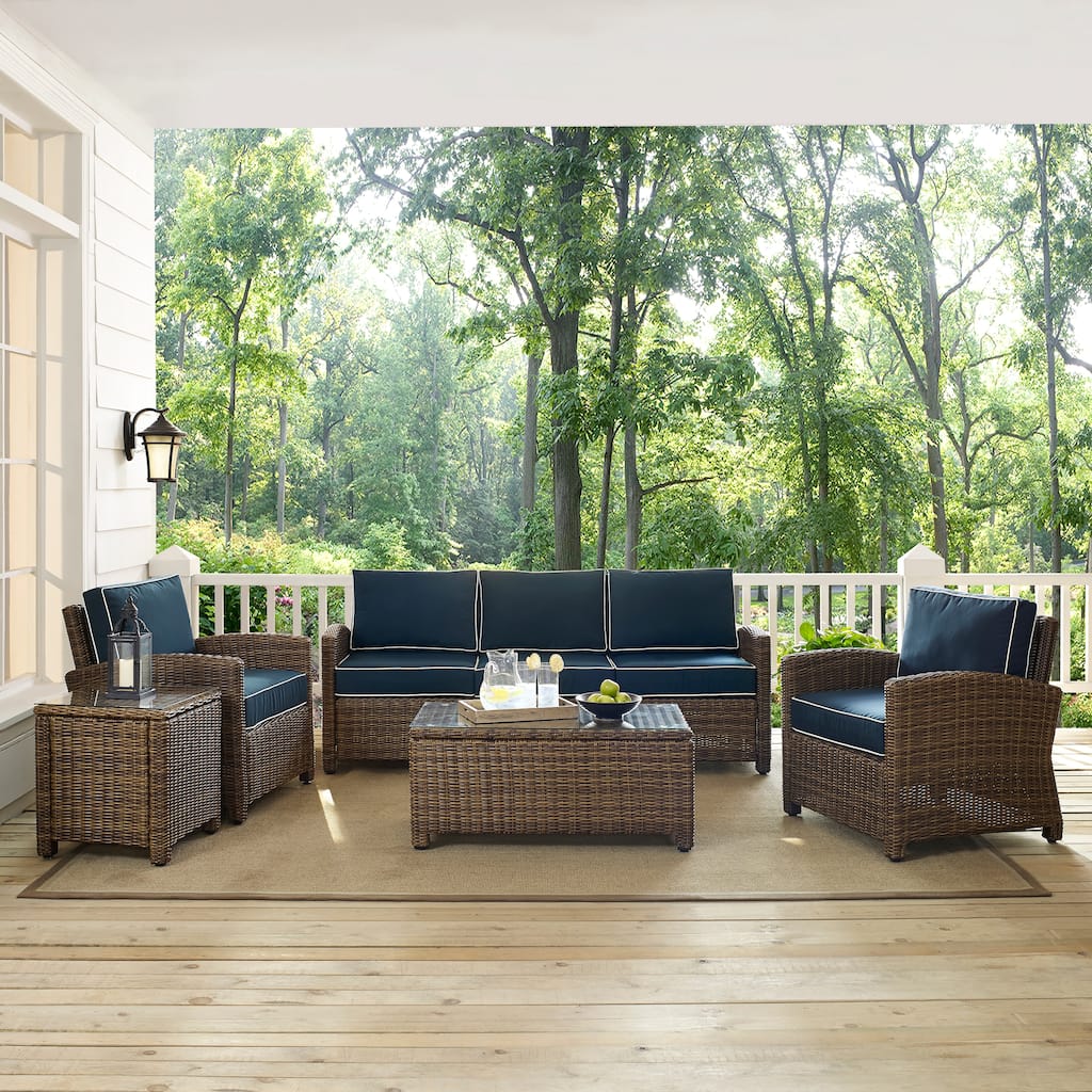 Crosley Bradenton 5-Piece Outdoor Wicker Set