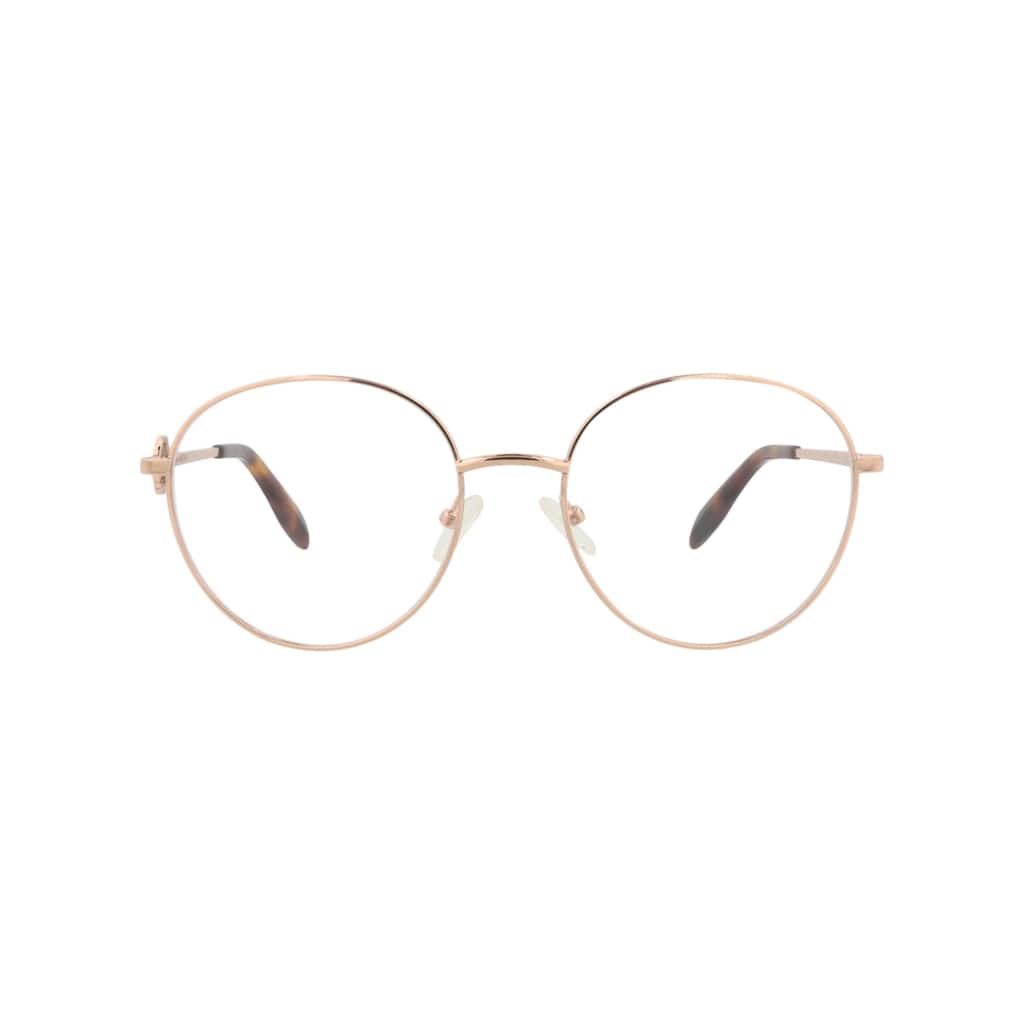 Alexander McQueen Round-Frame Metal Optical Frames