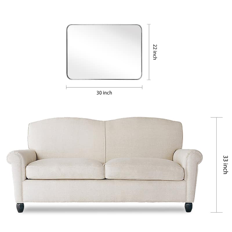 Ultra Stainless Steel Rectangular Wall Mirror