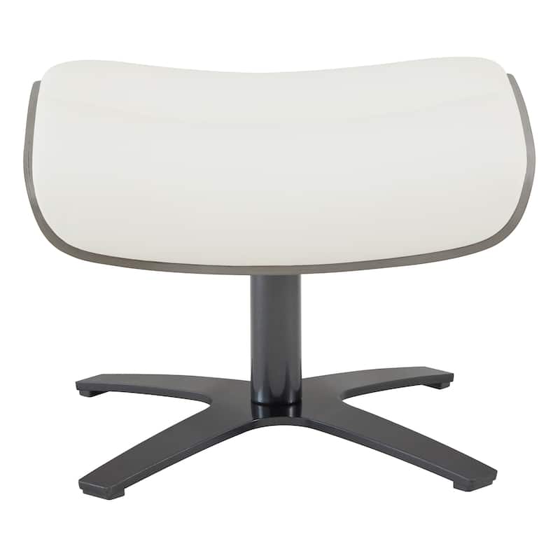 Spruce & Spring Leon Swivel Recliner Chair with Ottoman Set and Adjustable Headrest