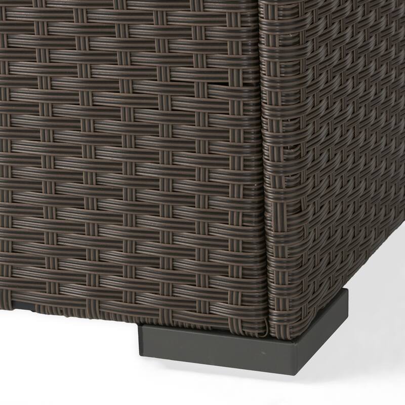 Outdoor Trinidad Wicker Bar by Christopher Knight Home