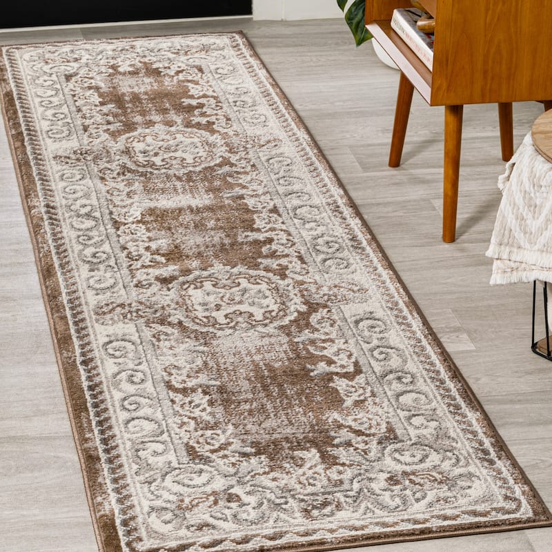 JONATHAN Y Amir Cottage Medallion Area Rug