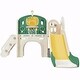 preview thumbnail 2 of 36, Kids Castle Slide Playset: Freestanding Structure with Slide, Tunnel, Ring Toss, Basketball Hoop, and Toy Storage