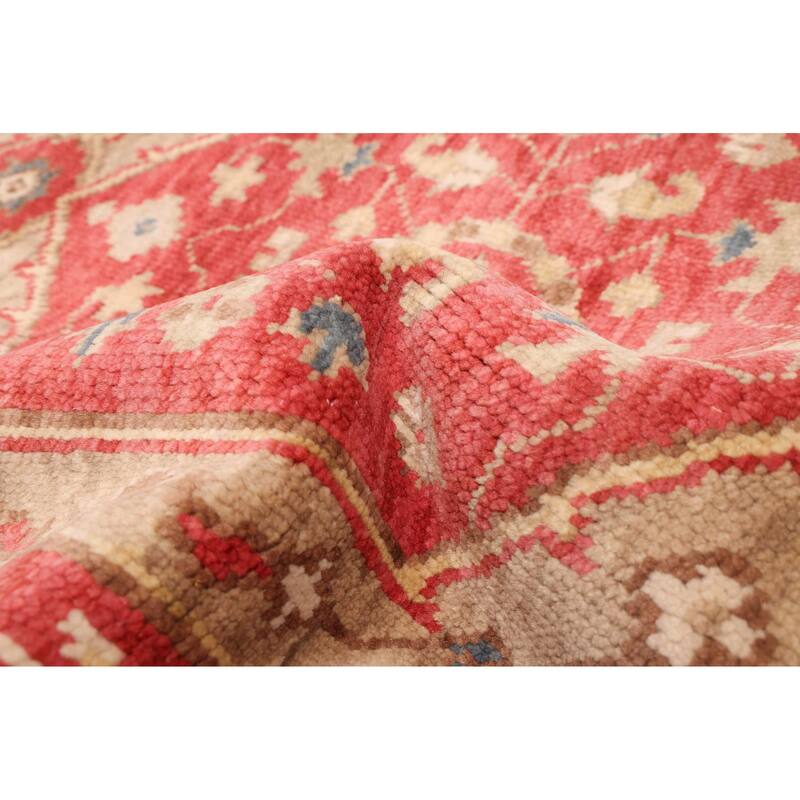 ECARPETGALLERY Hand-knotted Jules Serapi Red Wool Rug - 4'2 x 5'11