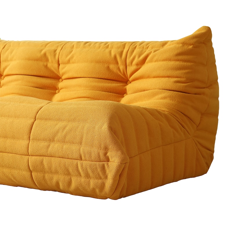 69*40 inch Bean Bag Chair,Large Super Soft Teddy Velvet Lazy Sofa with Footrest