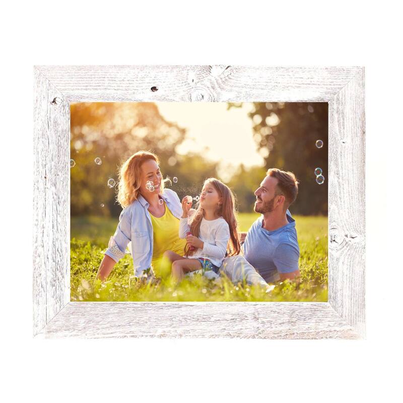 4" x 6" Rustic Farmhouse White Wash Wood Frame