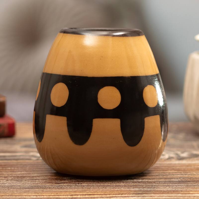 Novica Handmade Sun Tribute Ceramic Decorative Vase